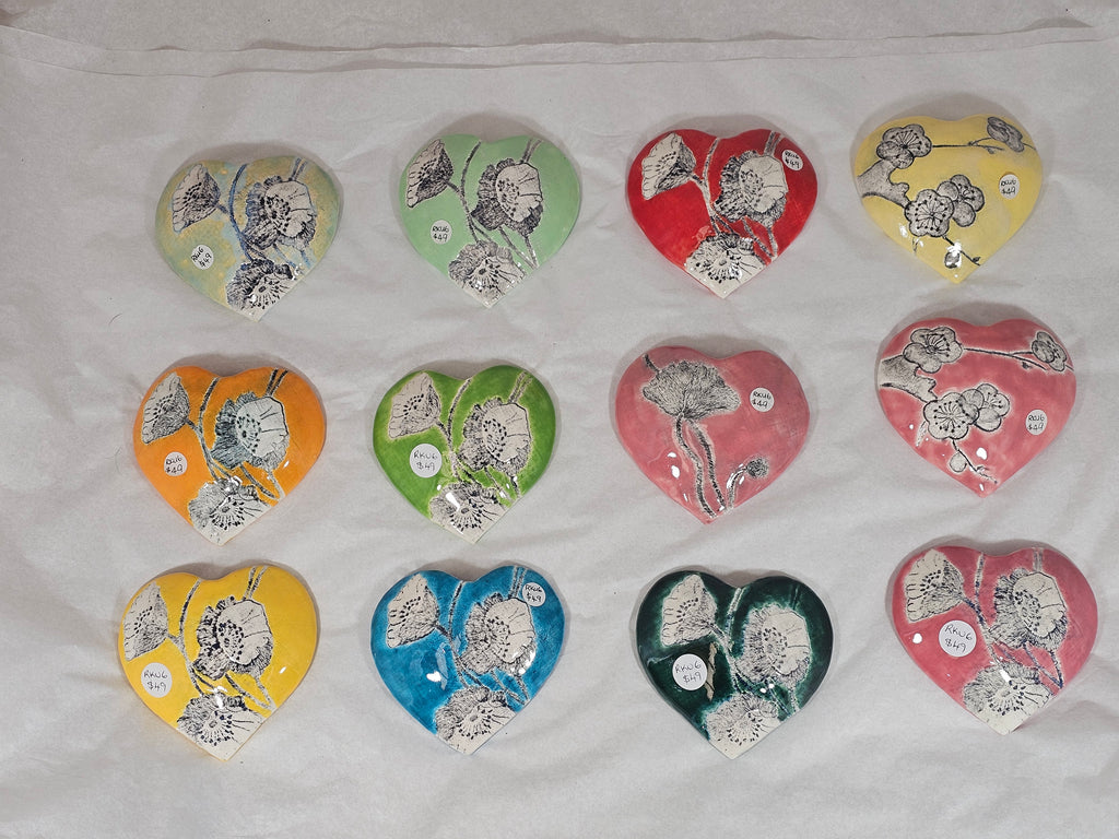 Hearts - Ceramic Wall Hanging