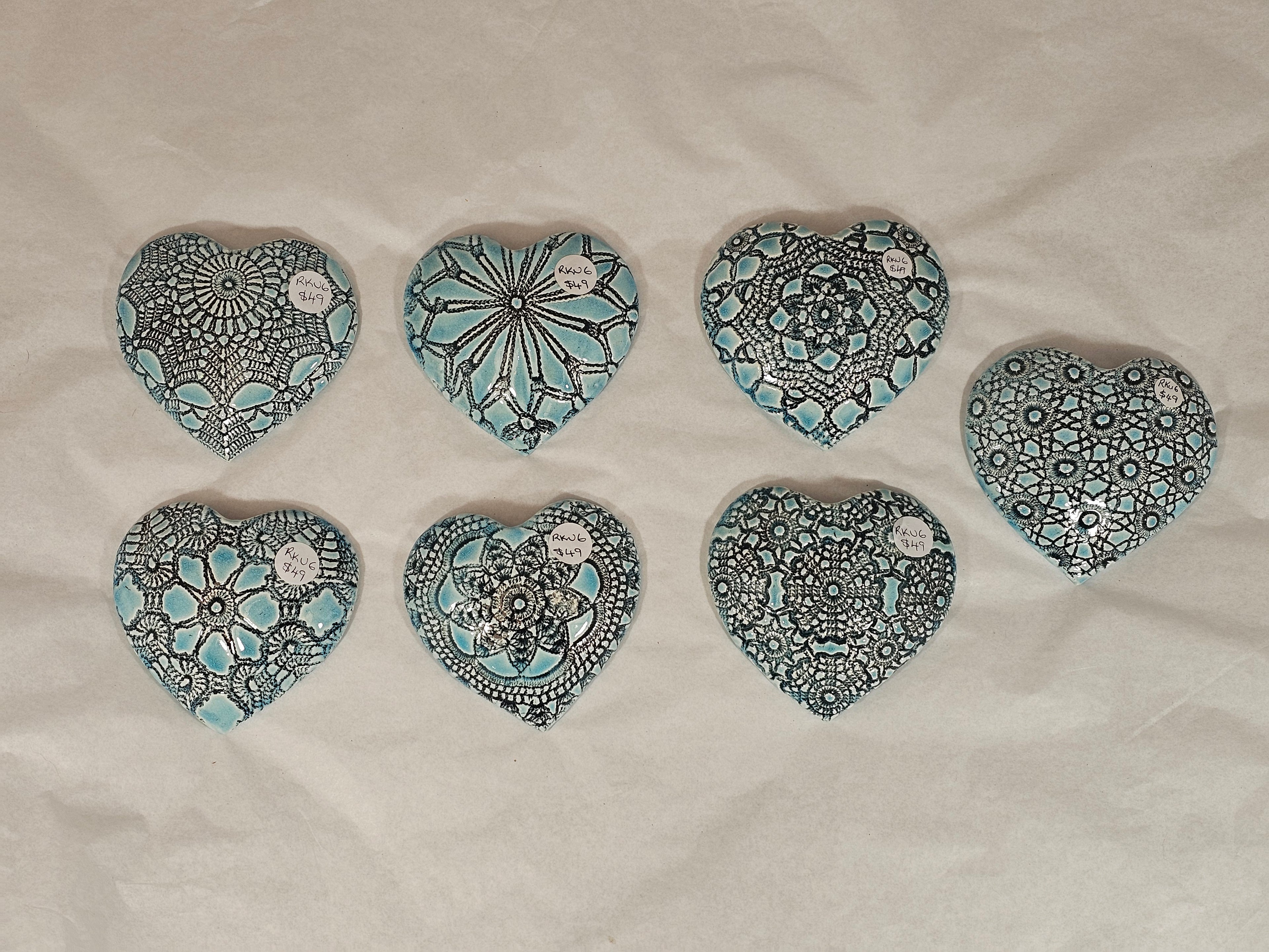Hearts - Ceramic Wall Hanging