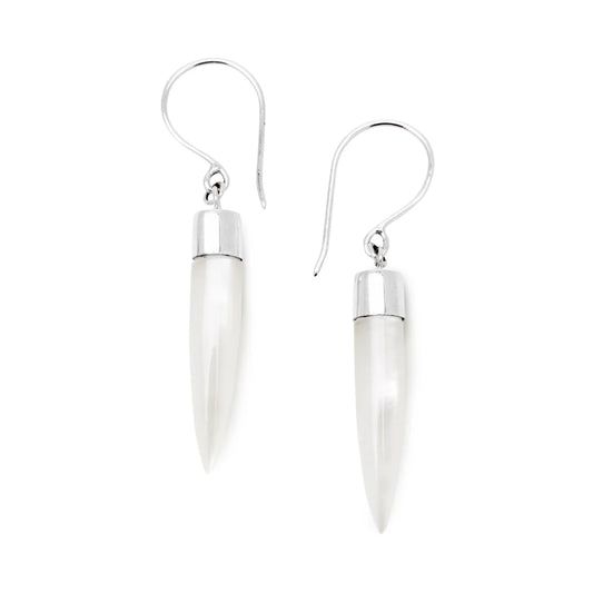 Mother of Pearl Point Earring