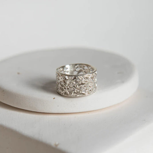 Lace Detail Band Ring