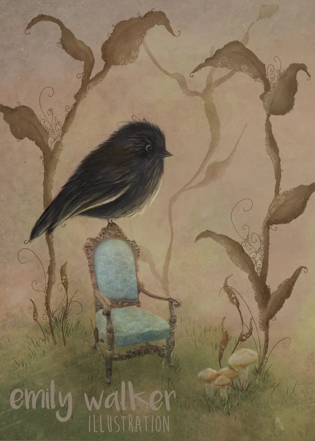 Karure (NZ Black Robin) - Limited Edition Paper Print