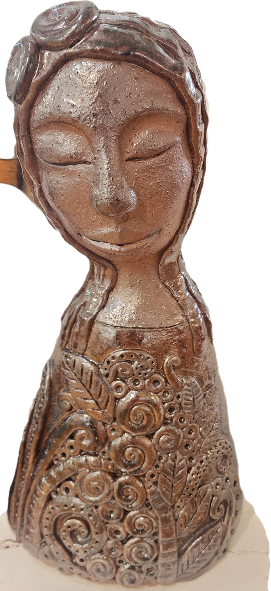 Lady with Fern and Koru