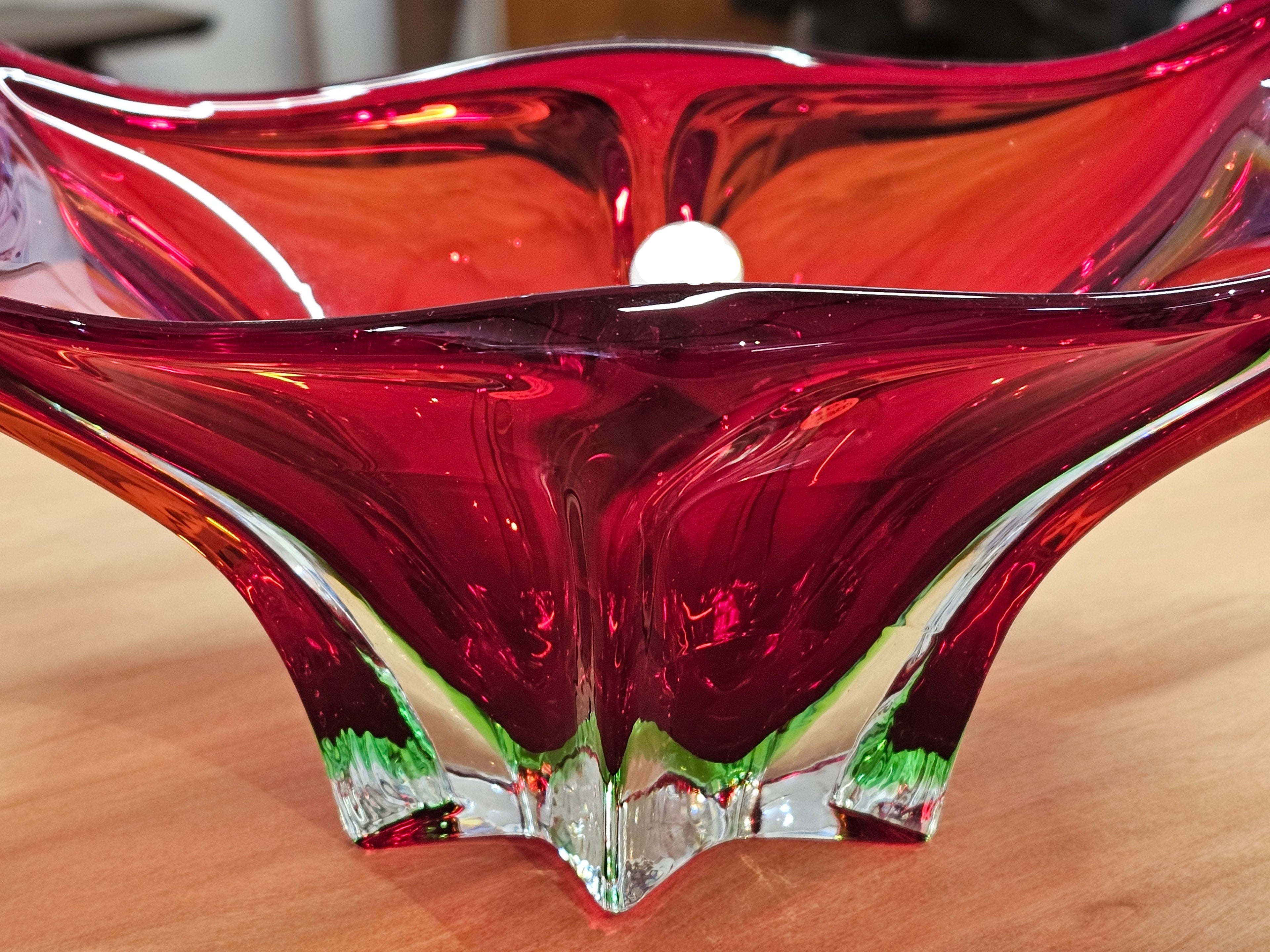 Murano Centrepiece Red