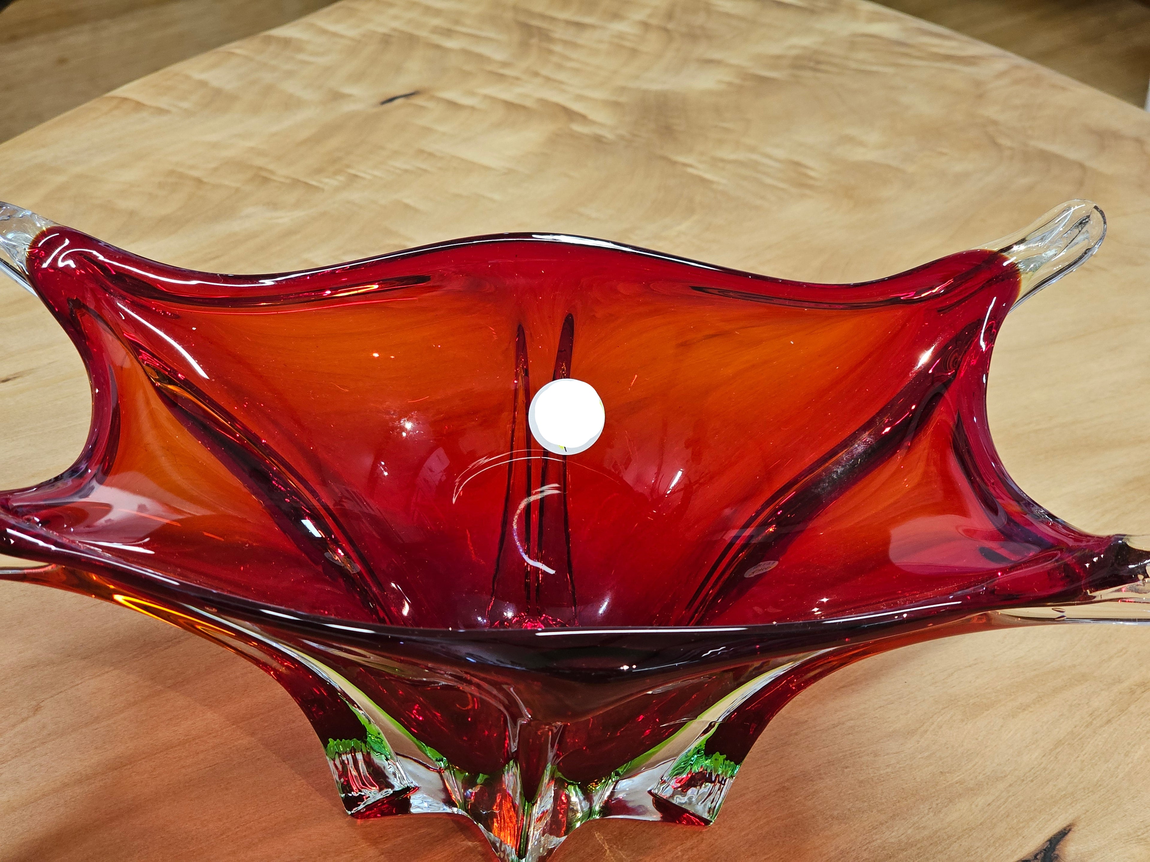 Murano Centrepiece Red