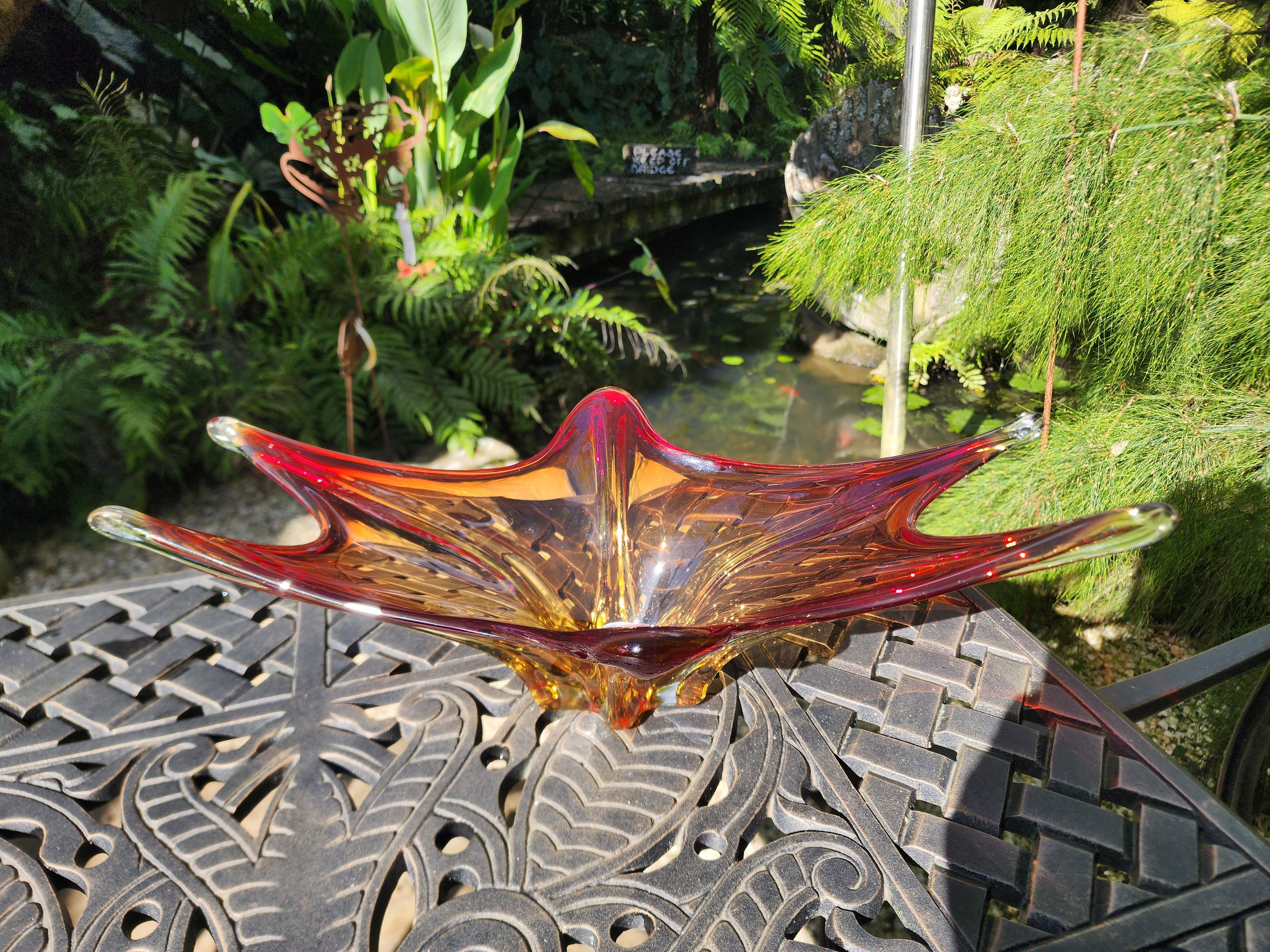 Red Murano Centrepiece