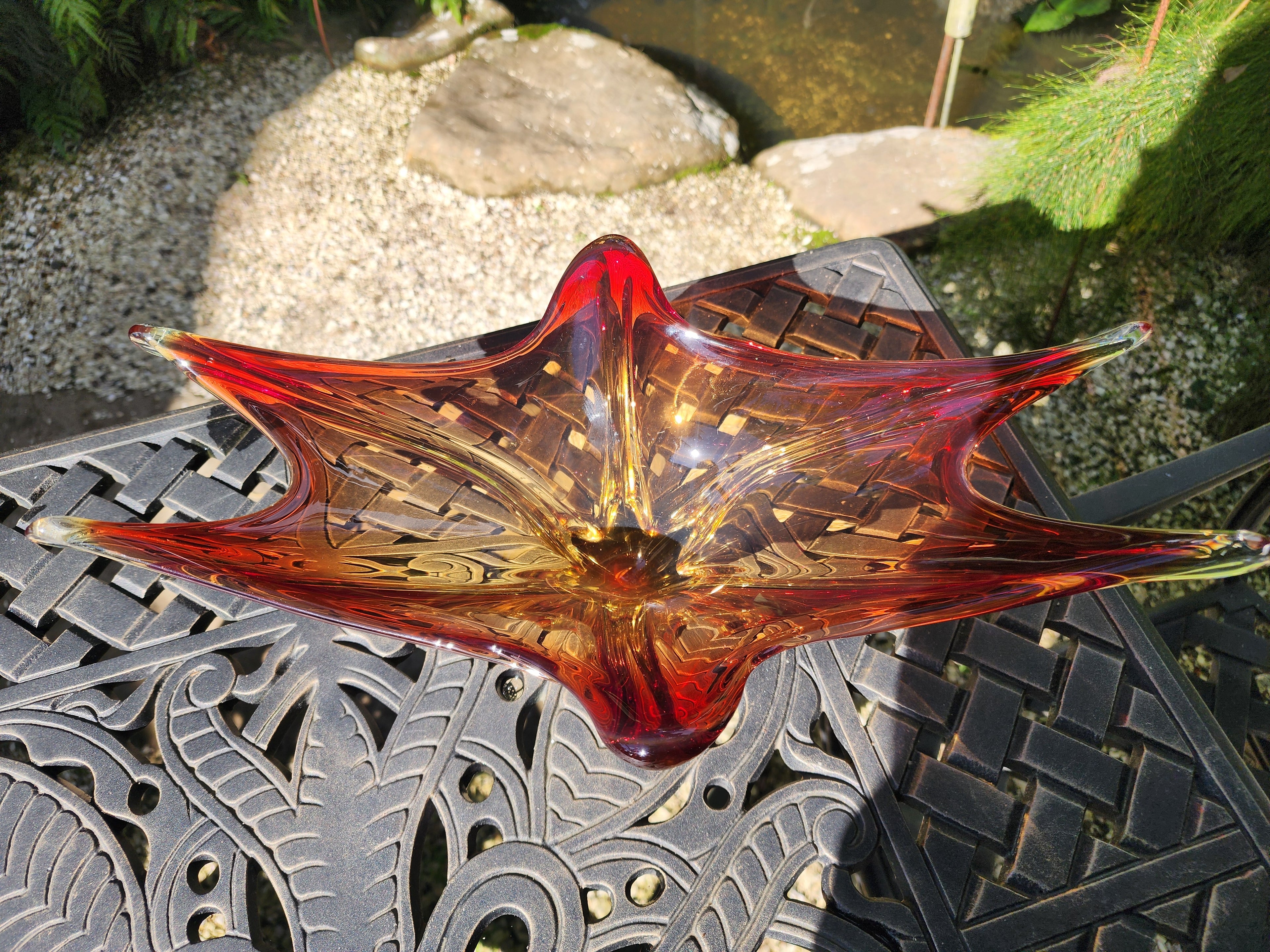 Red Murano Centrepiece