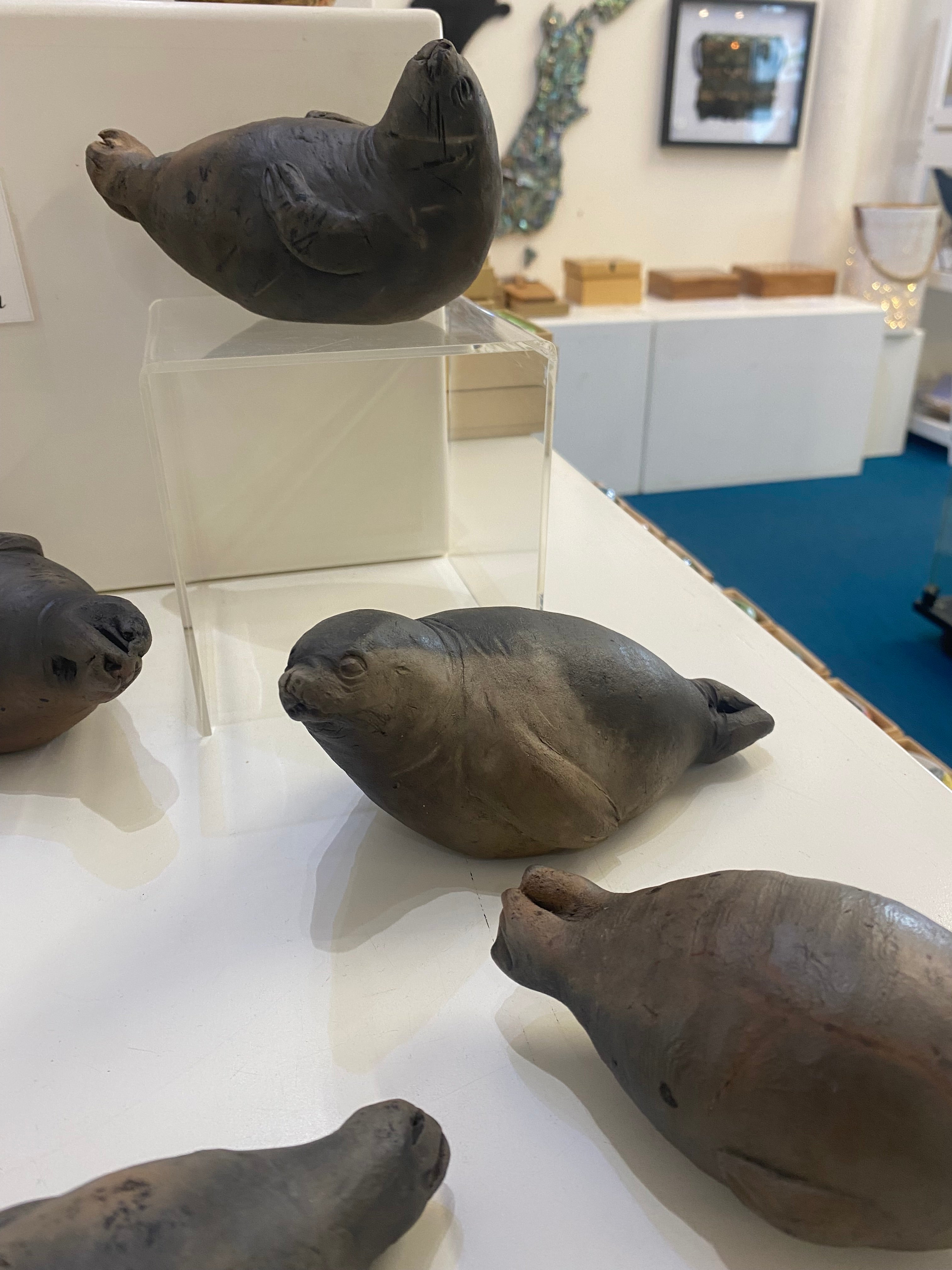 Raku Fired Ceramic Seals from $55