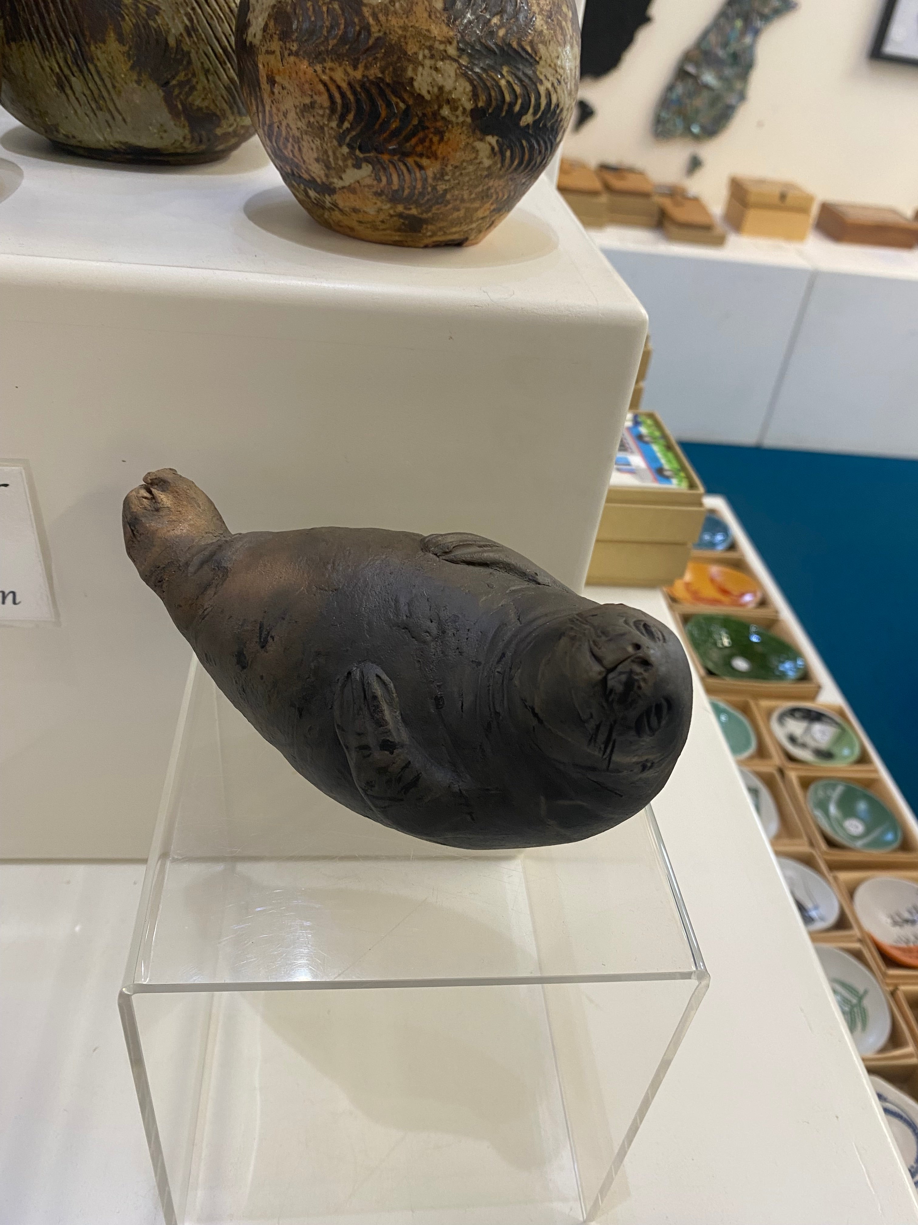 Raku Fired Ceramic Seals from $55