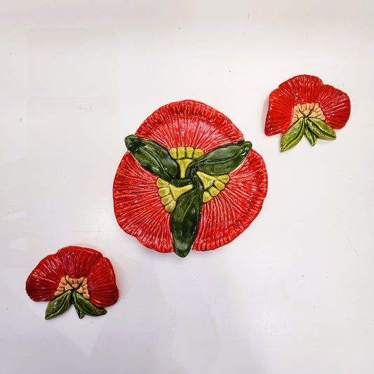 Pohutukawa Plate and Wall Hanging