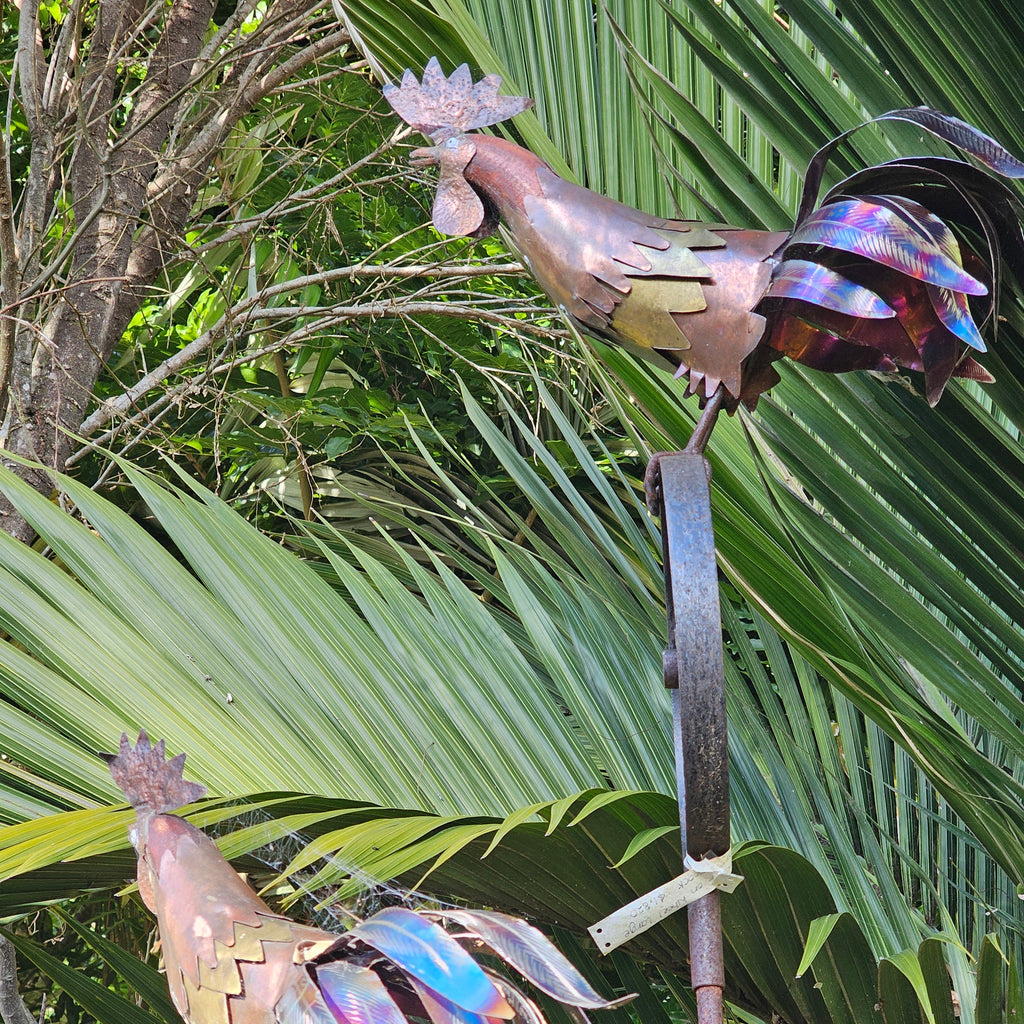 Rooster on Wheel