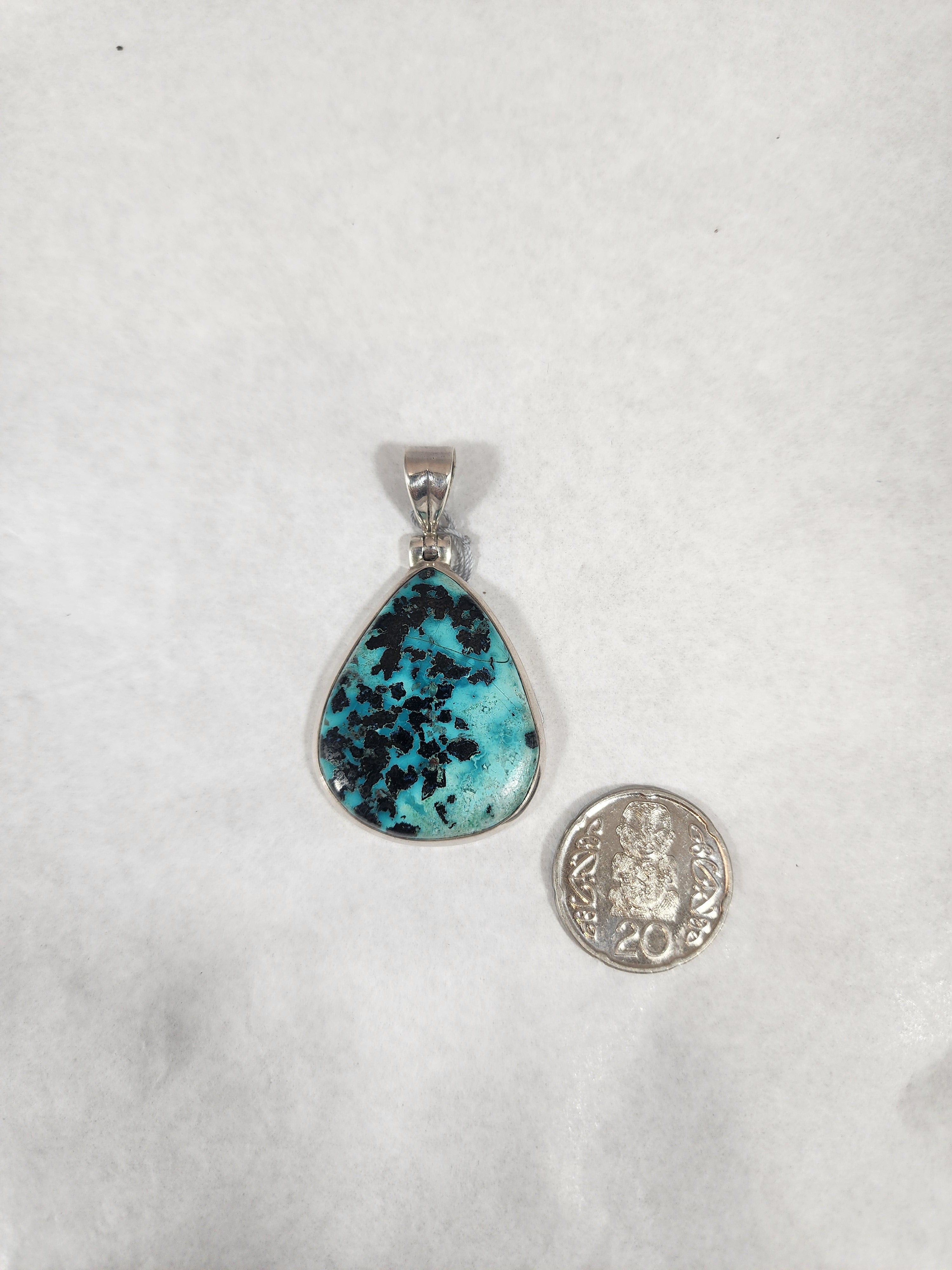 Turquoise Small Teardrop - Pendant