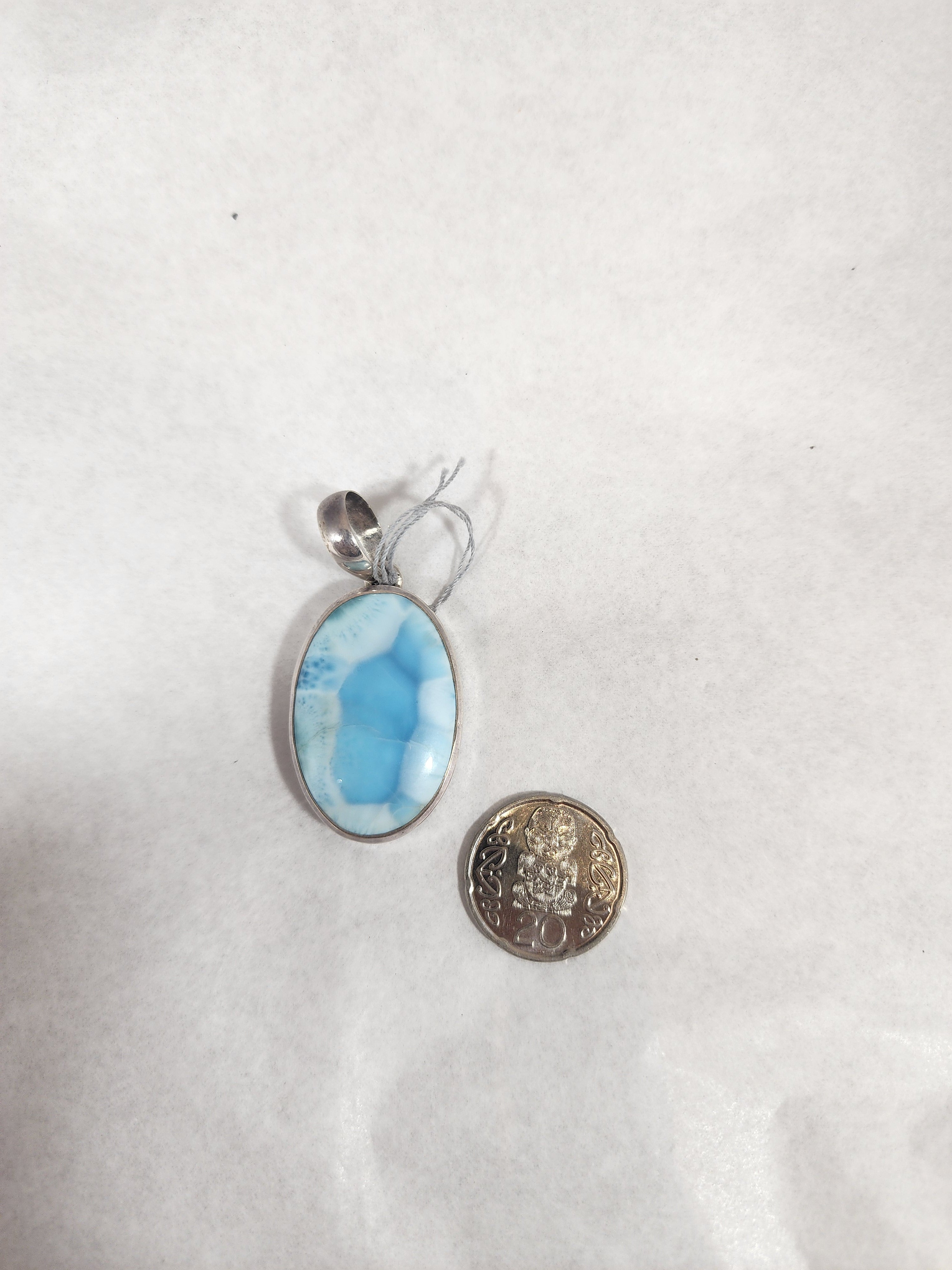 Larimar Oval - Pendant