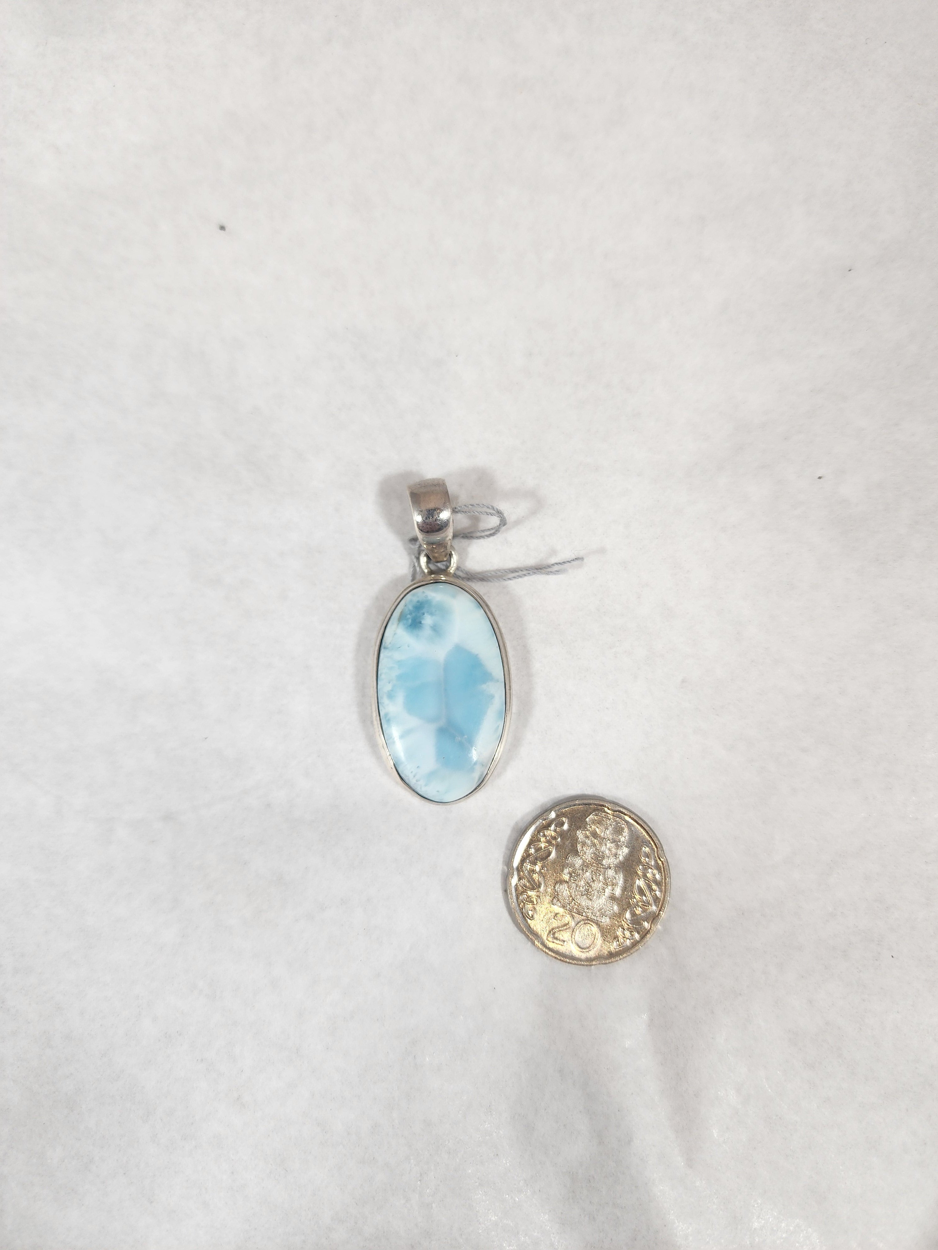 Larimar Small Oval - Pendant