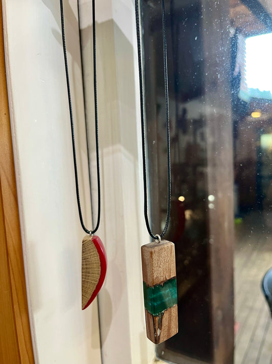 Wood Pendant Necklace