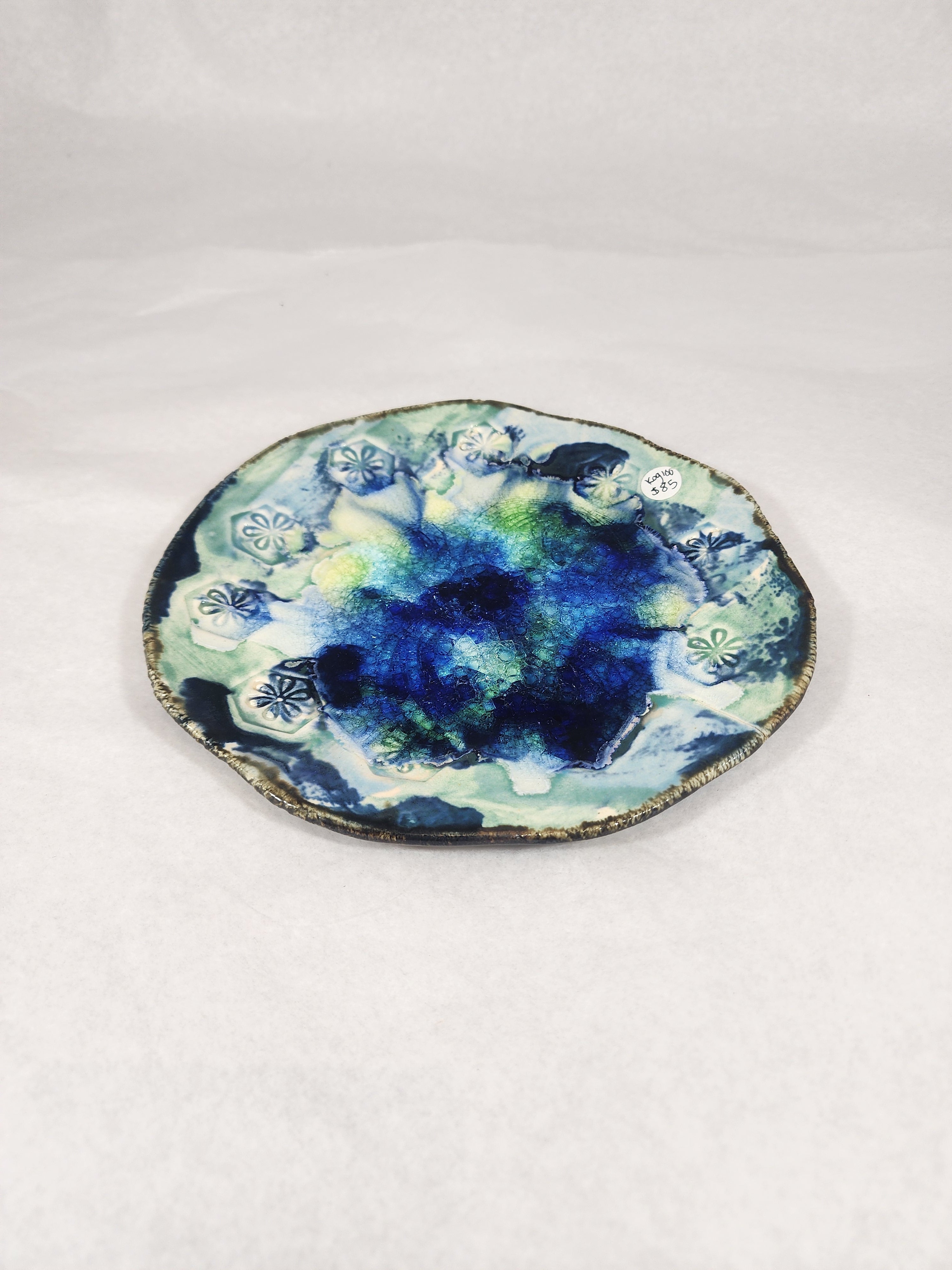 Medium Blue with Floral Stamp Plate