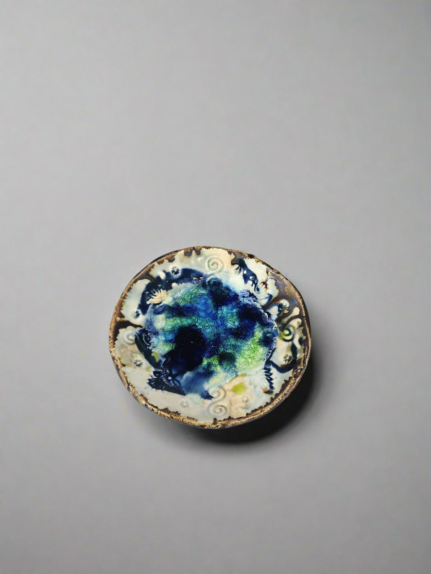 Small Dark Blue Dish