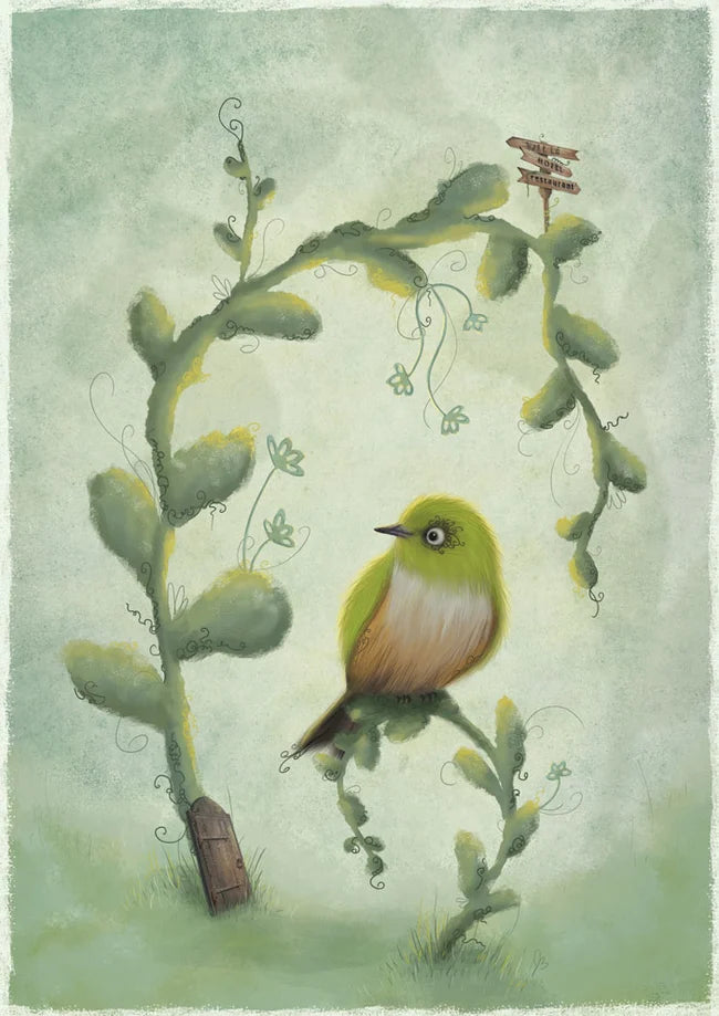 Tauhou (Silver Eye) - Paper Print