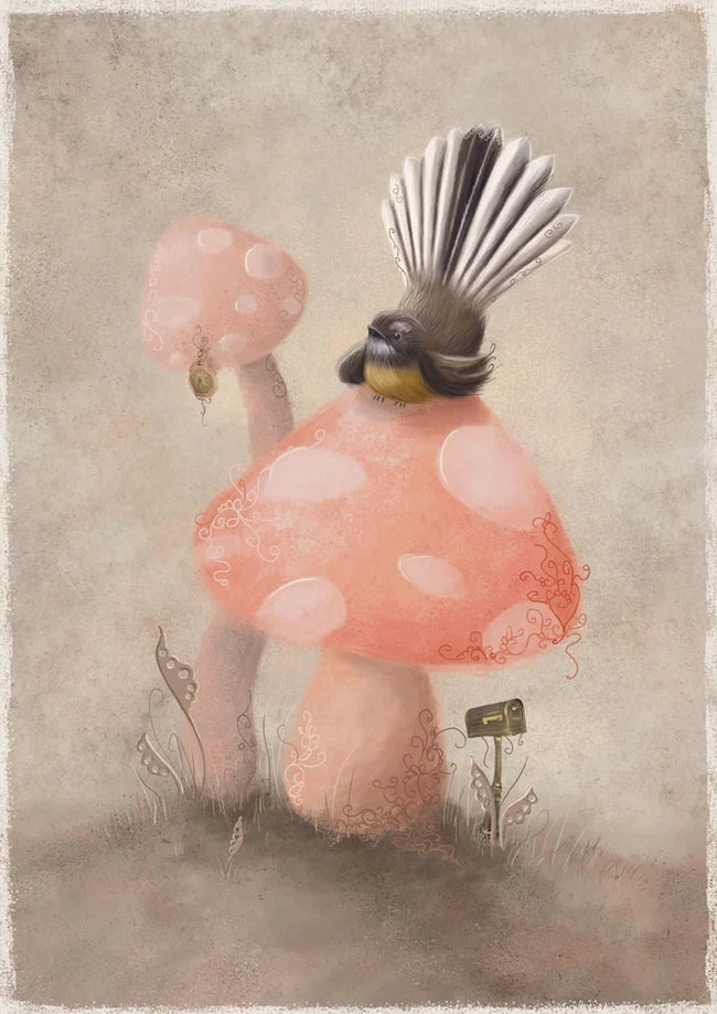 Piwakawaka (Fantail) - Paper Print