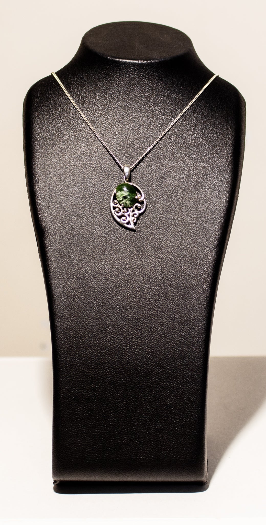 Greenstone Necklace - Koru & Stone