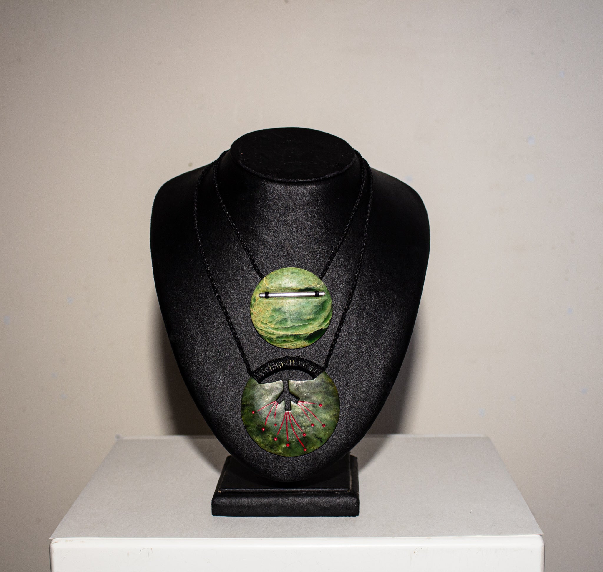 Greenstone necklaces