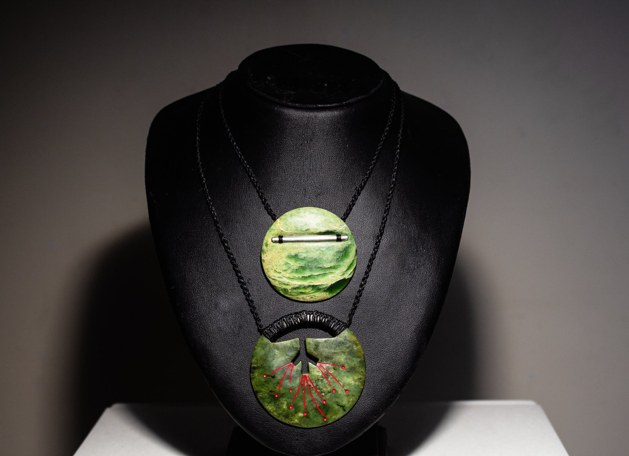 Greenstone necklaces