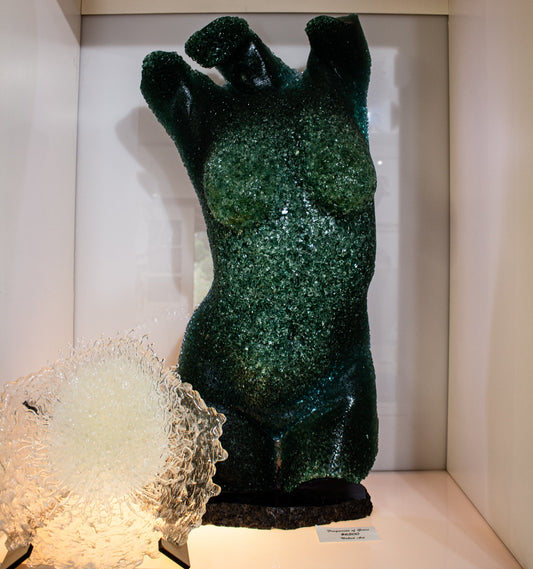 Green bodice glass sculpture