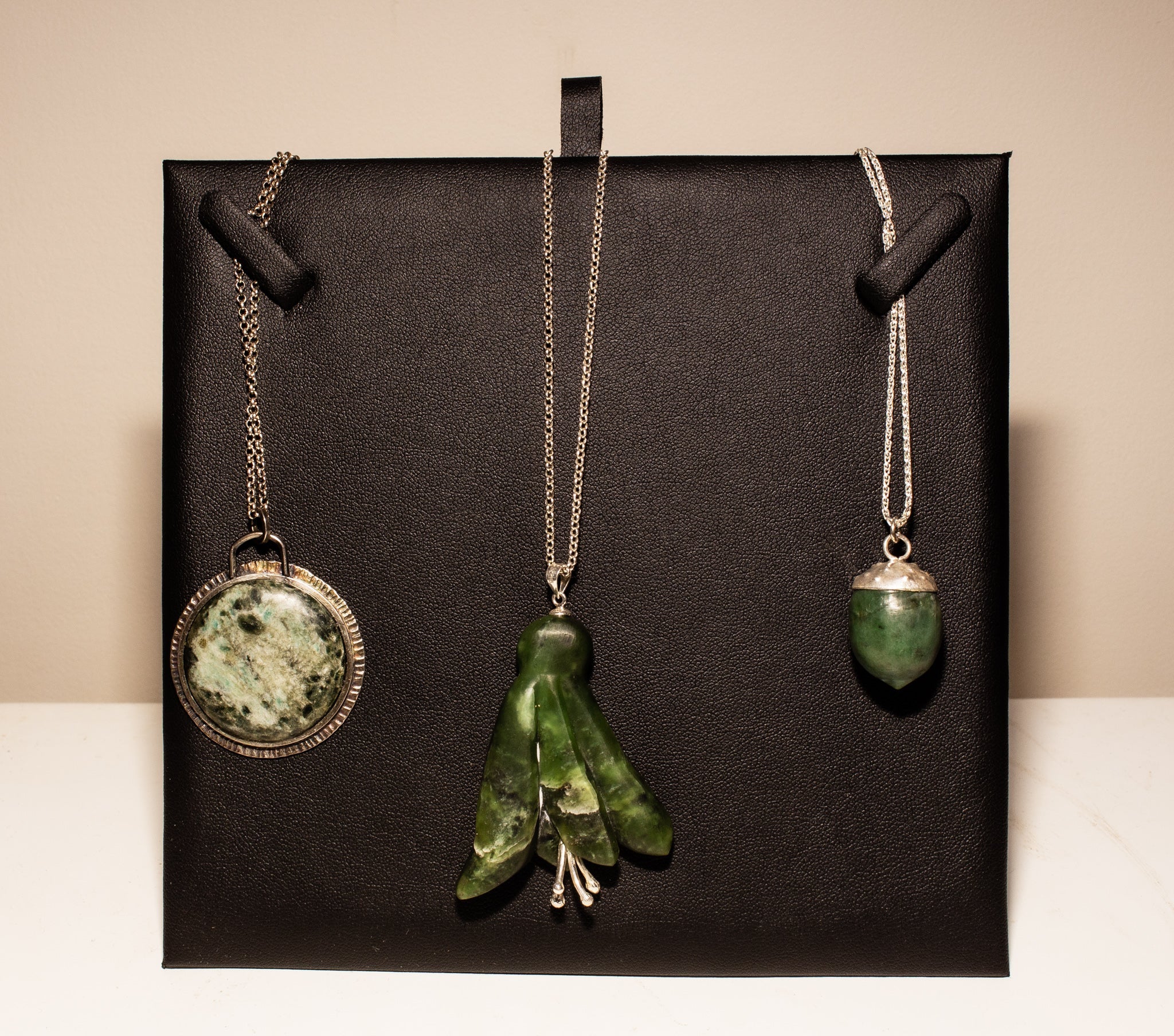 Pendant , Kowhai Flower and Acorn