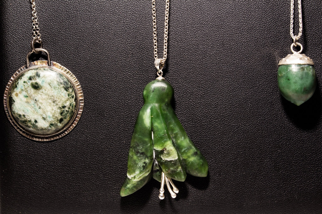 Pendant , Kowhai Flower and Acorn