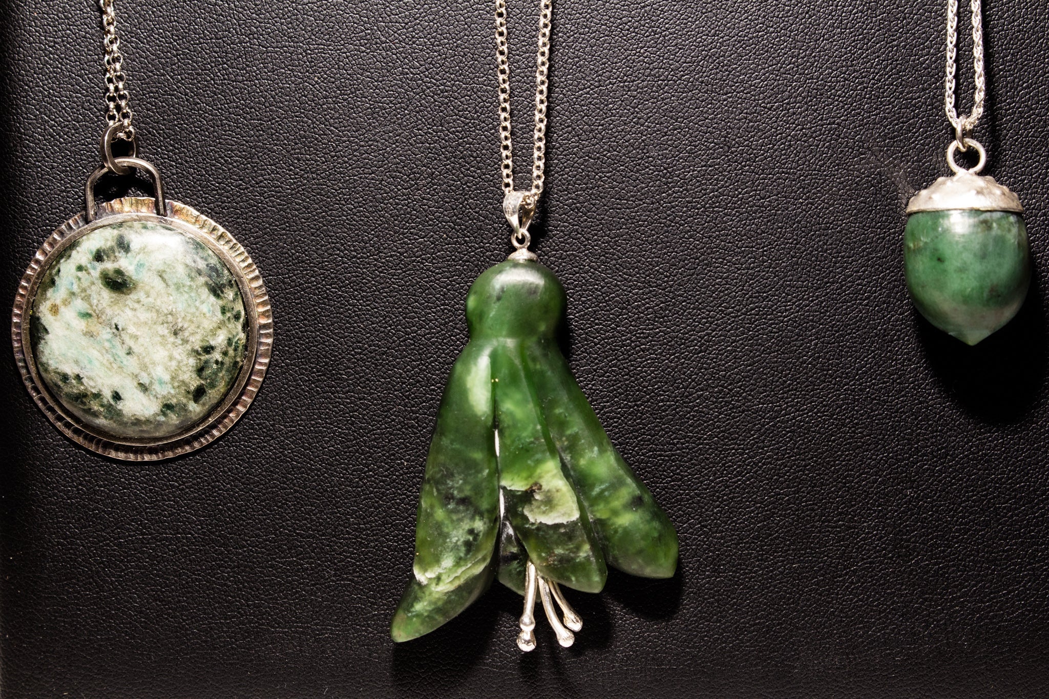 Pendant , Kowhai Flower and Acorn